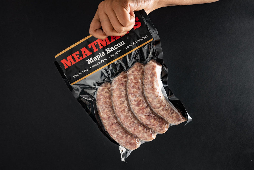 Person holding Maple Bacon Sausage