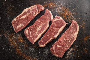 
                  
                    four slices of fresh steaks
                  
                